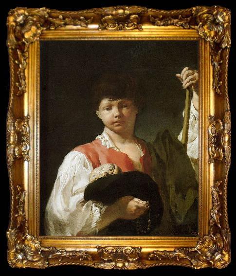 framed  Giovanni Battista Piazzetta Beggar boy, ta009-2